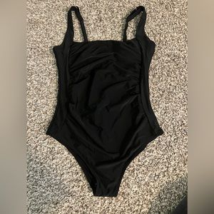 Black tummy control bathingsuit XL